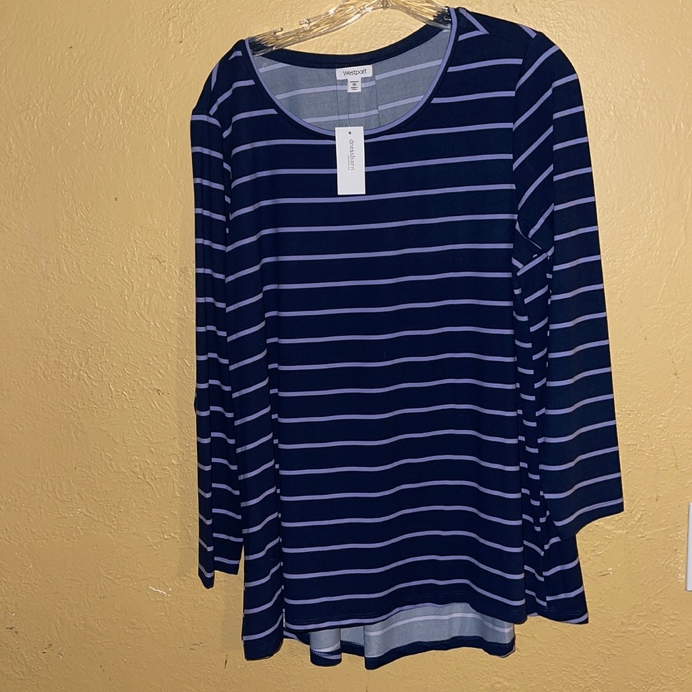 Blue striped shirt